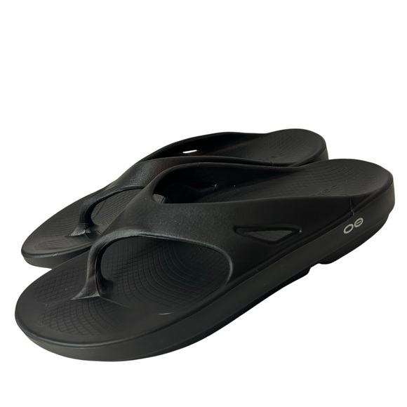 OOFOS Ooahh Sport Comfort Flip Flop Recovery Sandals Black Men’s size 11 main image 4